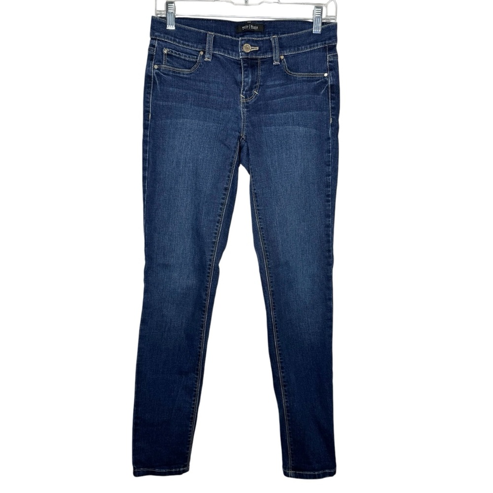 WHITE HOUSE BLACK MARKET / dark wash skinny leg denim jean jegging / XS